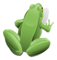 Free Stock Photo: Illustration of a green frog